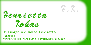 henrietta kokas business card